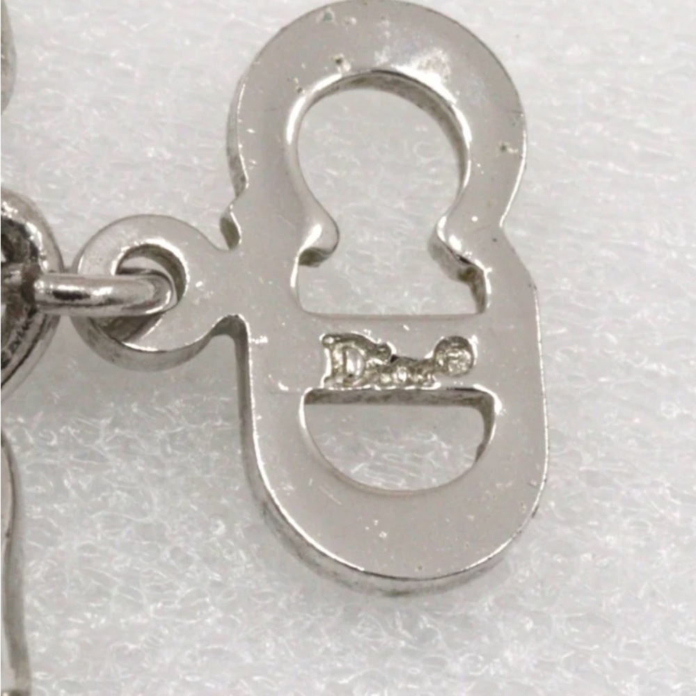 Christian Dior Silver CD Necklace with Pearl Pendant - Picture 7 of 8
